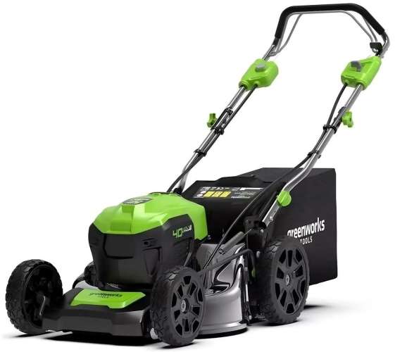 Газонокосилка аккумуляторная GREENWORKS GD40LM46SP,  46см, самоходная,  без АКБ, без ЗУ [2506807]